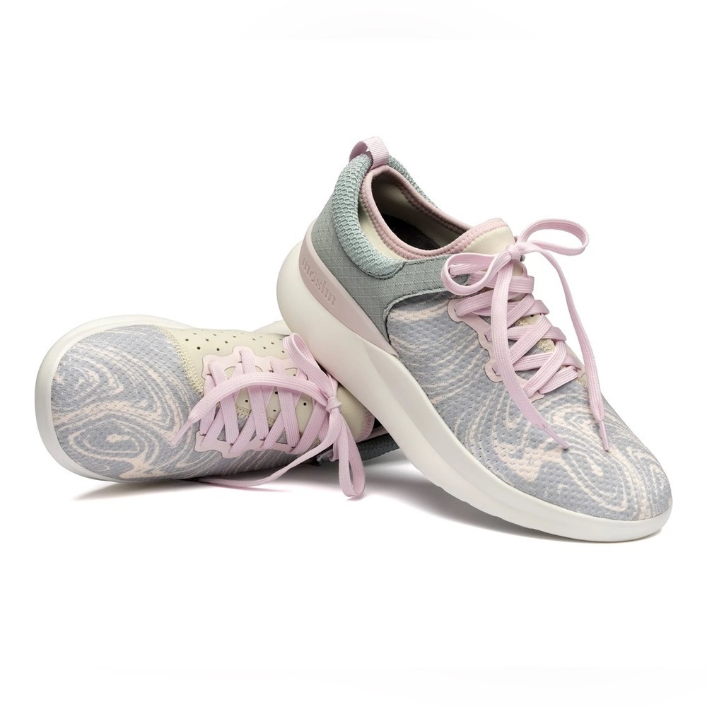 Women’s moshn Washable Knit Lace-Up Sneakers - Rhythm. Size 8.5
